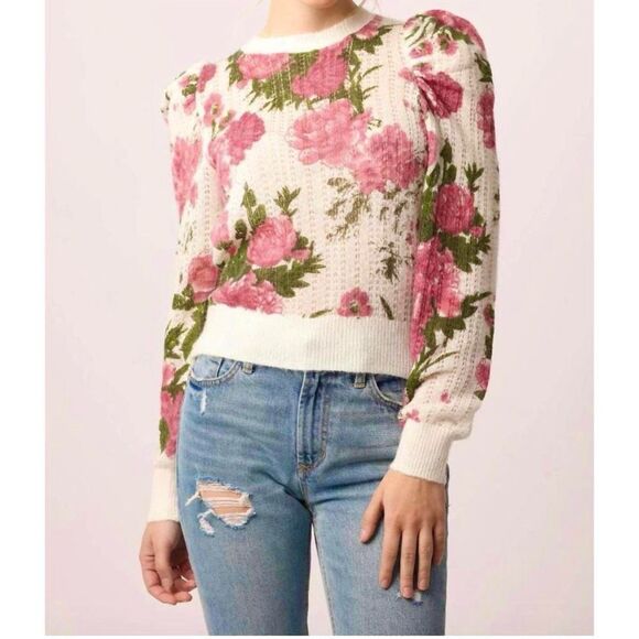 ANOTHER LOVE Kailyn sweater in la rose Size XS wool mohair acrylic blend boho - Picture 1 of 12